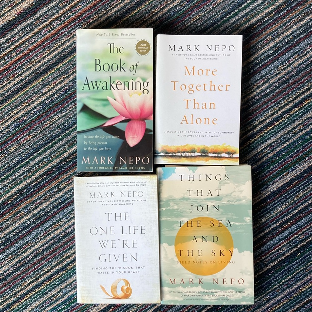 Lot of 4 used books by Mark Nepo Self-Help Spirituality